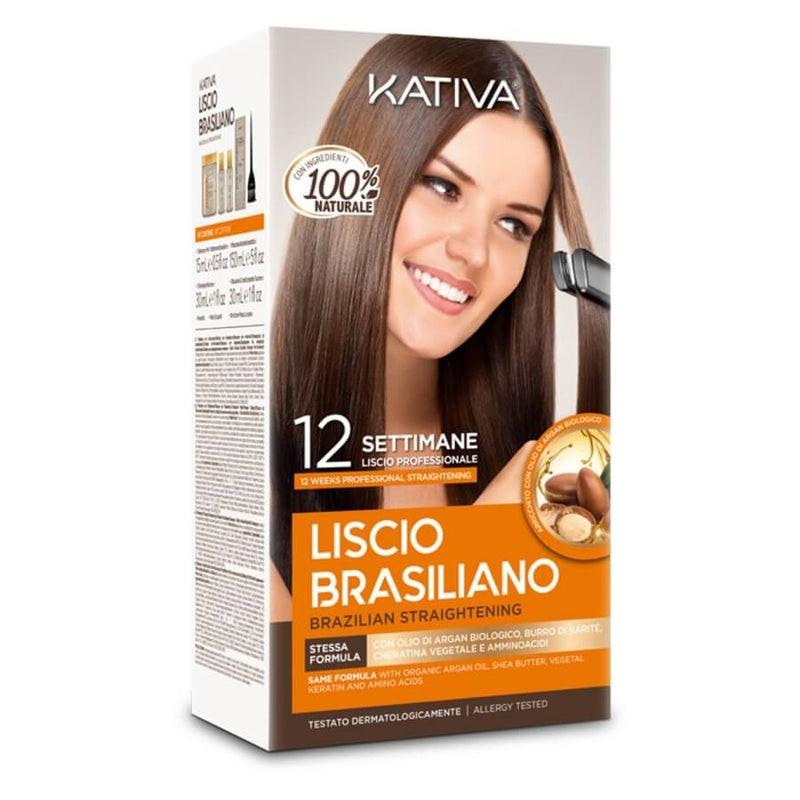 KATIVA Kit Lisciante Arancione Brazilian Straightening