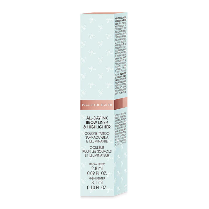 naj oleari All-Day Brow Liner & Highlighter Colore tattoo sopracciglia e illuminante