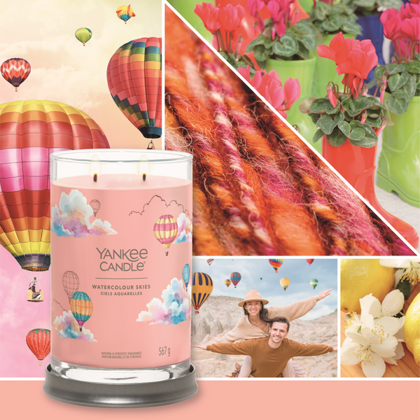yankee candle WATERCOLOUR SKIES candela profumata grande
