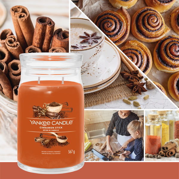yankee candle CINNAMON STICK candela profumata grande