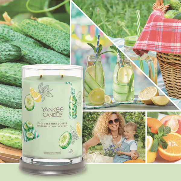 Yankee candle CUCUMBER MINT COOLER candela profumata grande