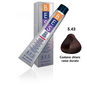 Bes Hi-Fi Hair Color Liposomi vegetali 5.43 CASTANO CHIARO RAME DORATO - Tinta per capelli - 100ml