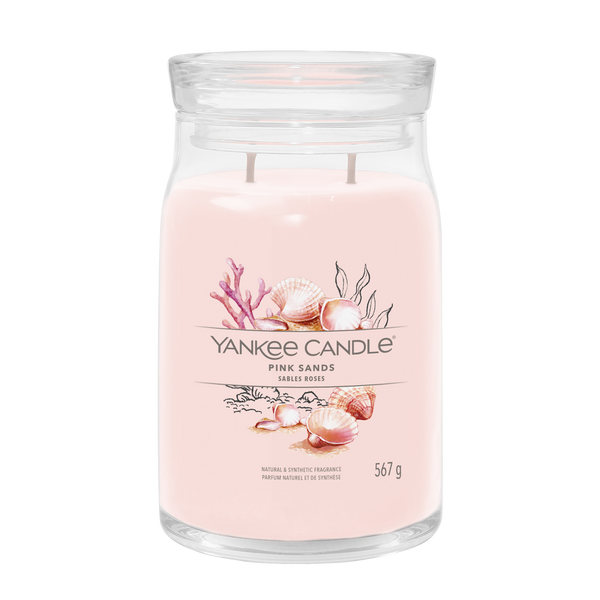 Yankee candle pink sands candela profumata grande