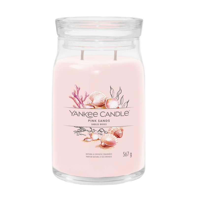Yankee candle pink sands candela profumata grande