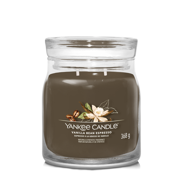 yankee candle VANILLA BEAN ESPRESSO candela profumata media