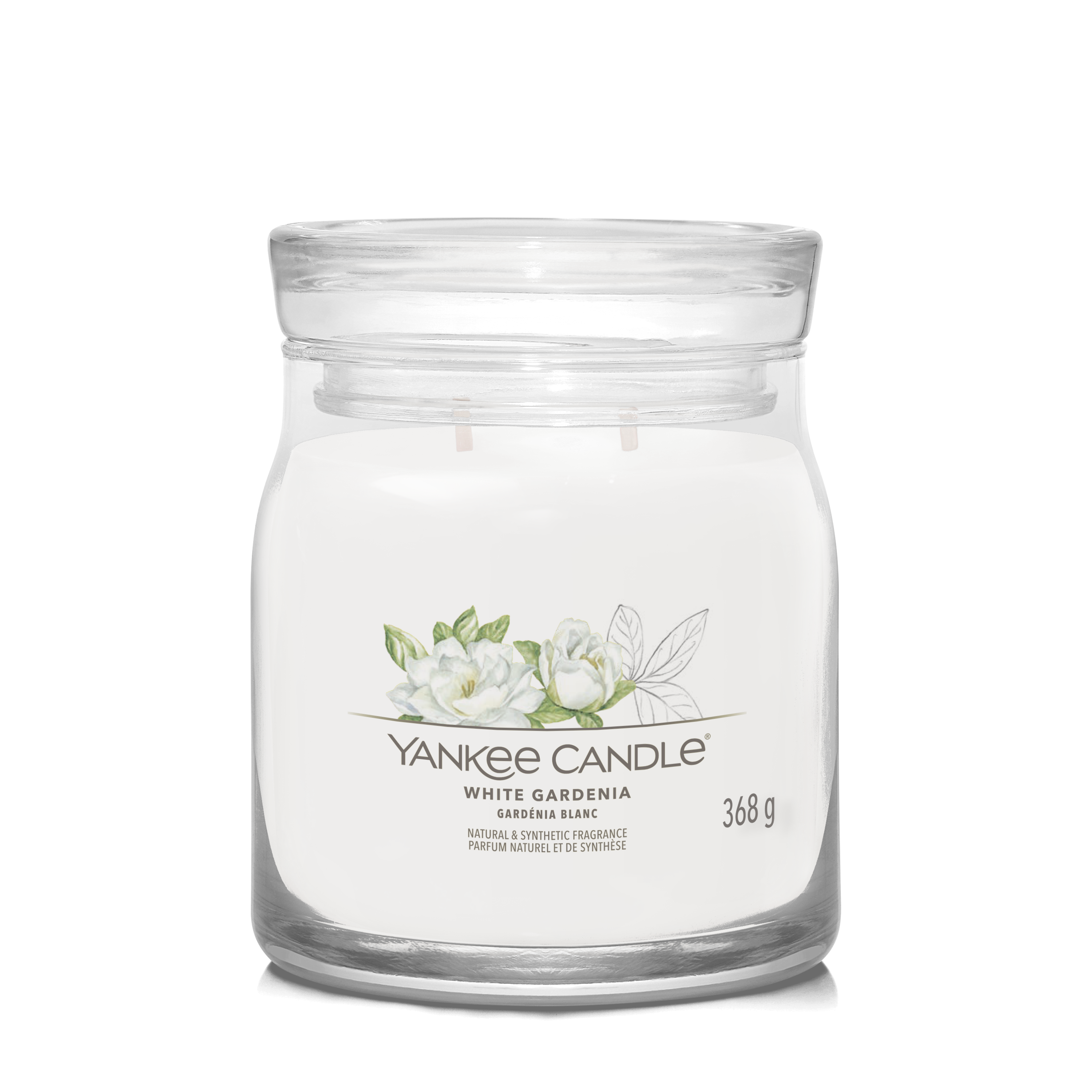 yankee candle WHITE GARDENIA candela profumata grande