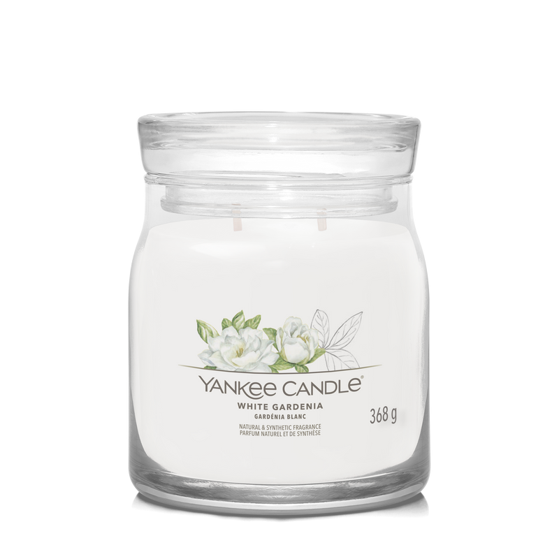 yankee candle WHITE GARDENIA candela profumata grande
