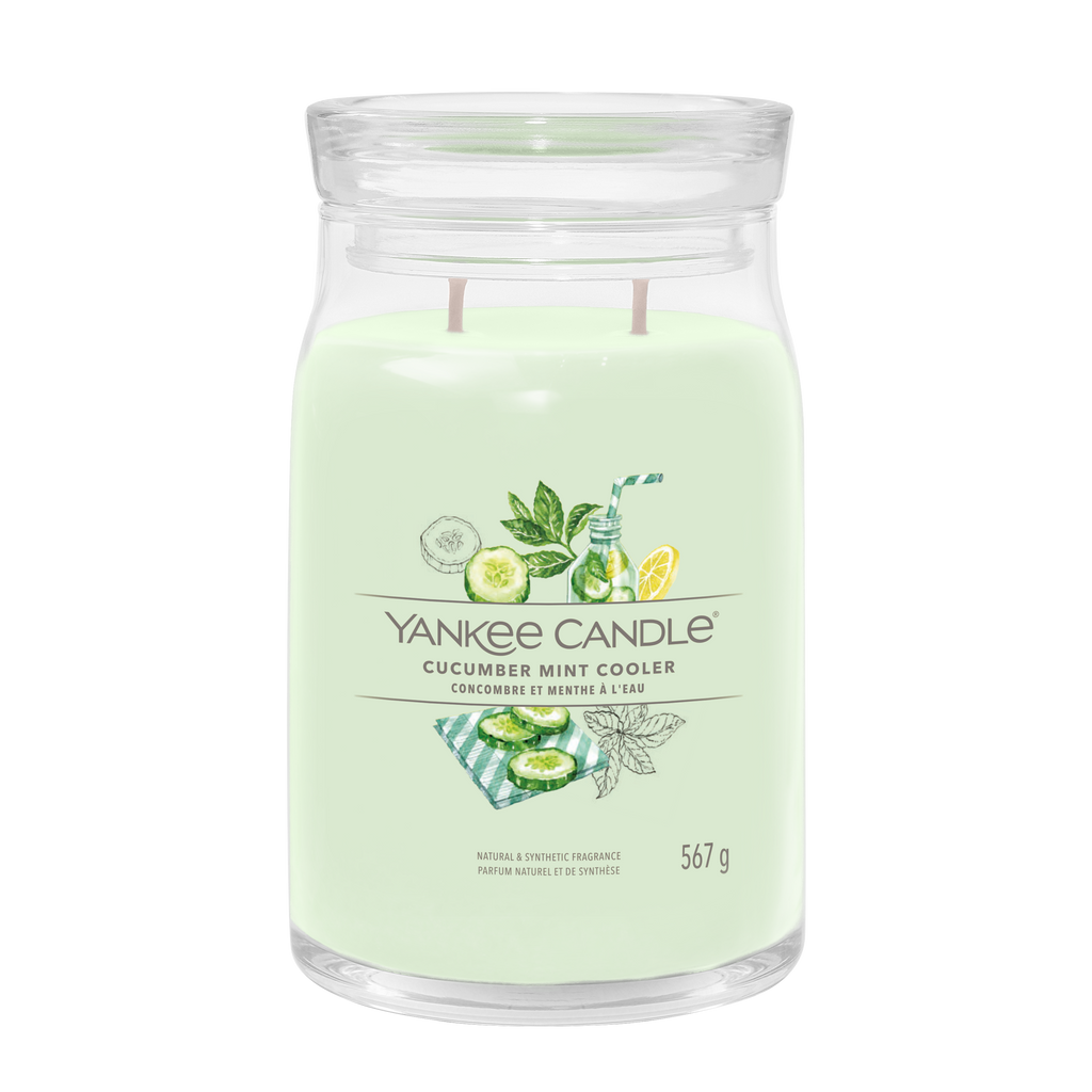 Yankee candle CUCUMBER MINT COOLER candela profumata grande