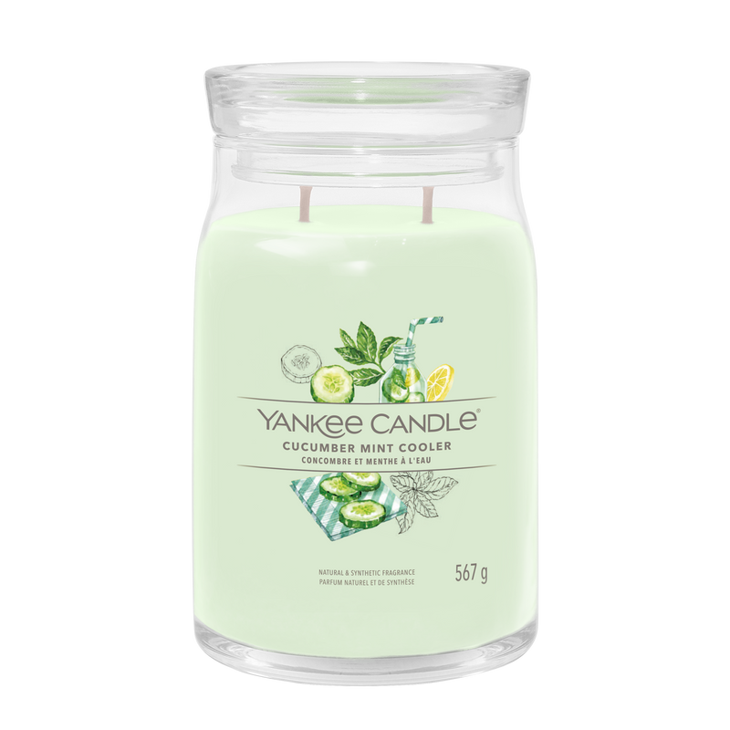 Yankee candle CUCUMBER MINT COOLER candela profumata grande