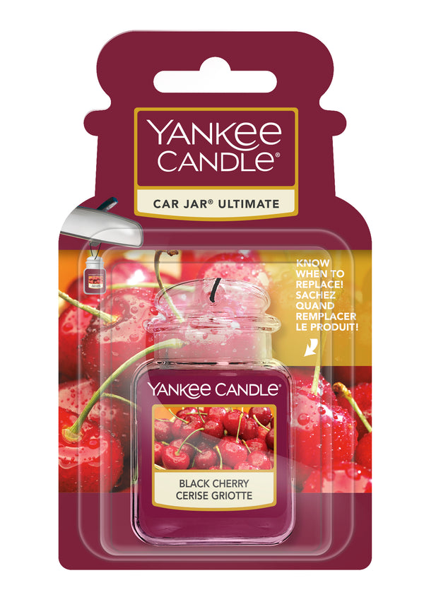 yankee candle BLACK CHERRY car jar - profumatore auto