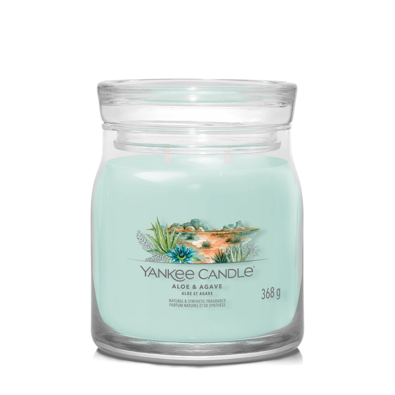 yankee candle ALOE & AGAVE candela profumata media