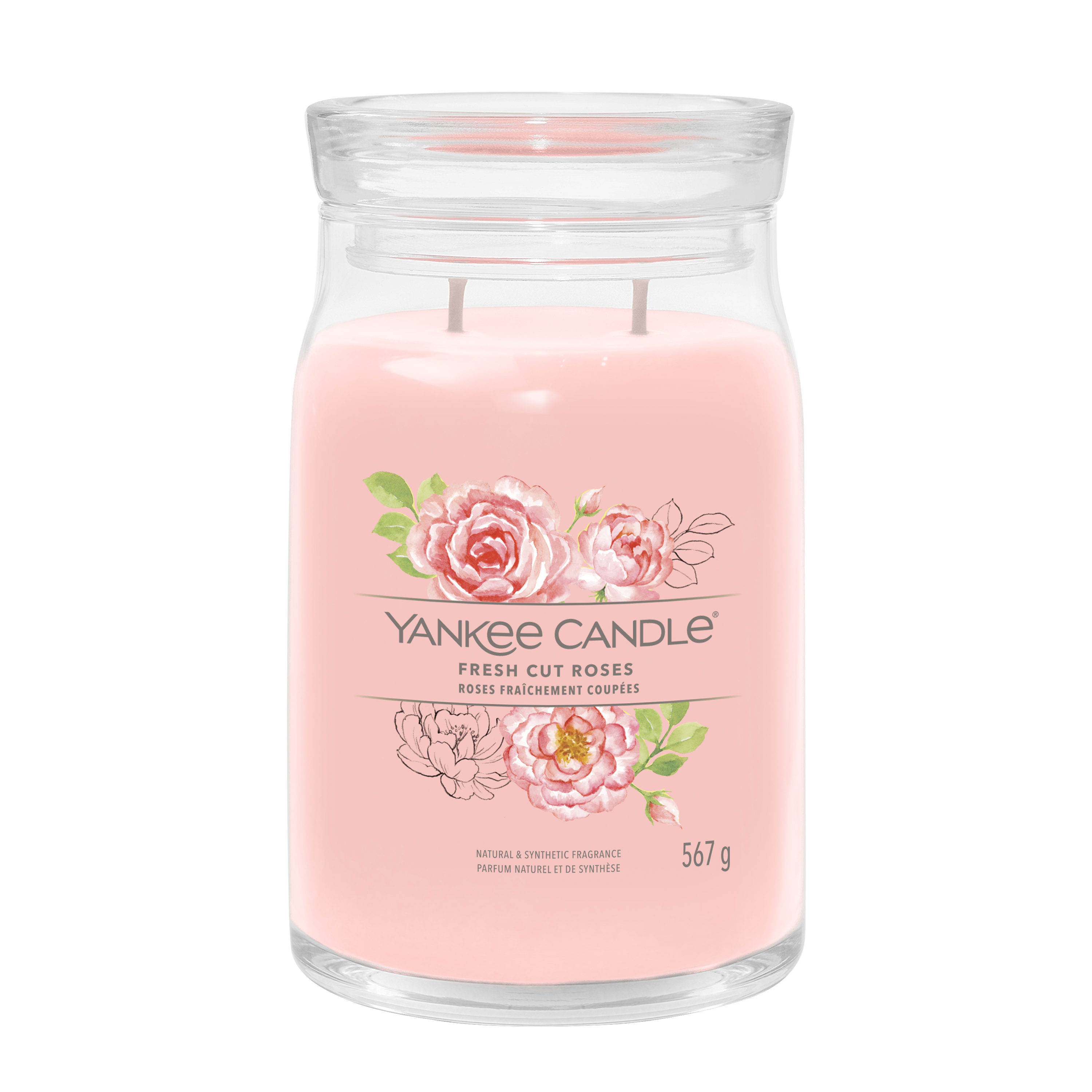 yankee candle FRESH CUT ROSES candela profumata grande