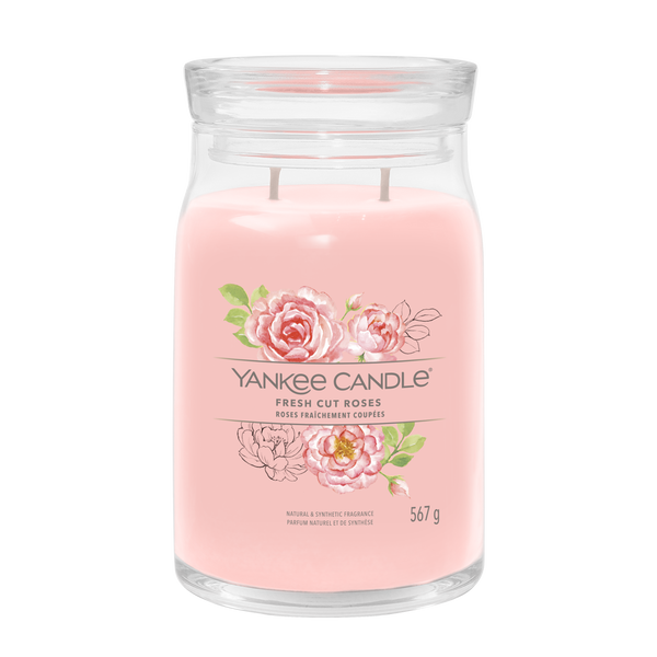 yankee candle FRESH CUT ROSES candela profumata grande