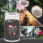 yankee candle BLACK COCONUT candela profumata grande