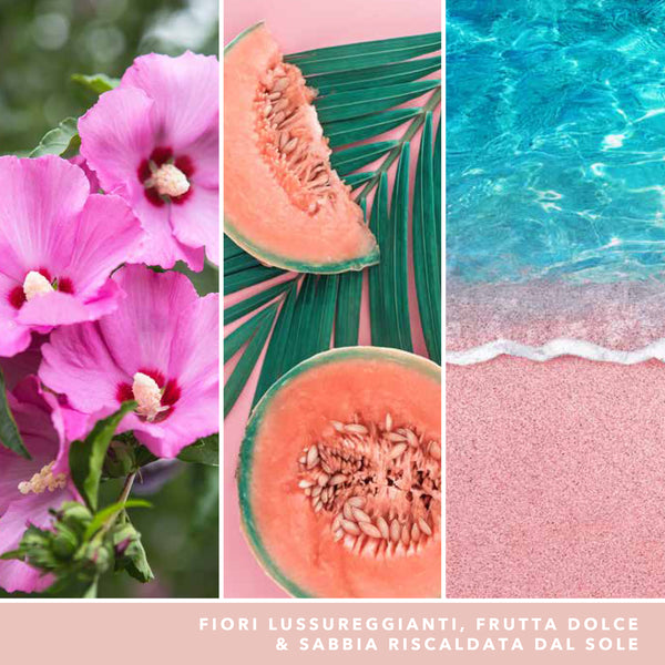Yankee candle profumatore ambiente pink sands kit base