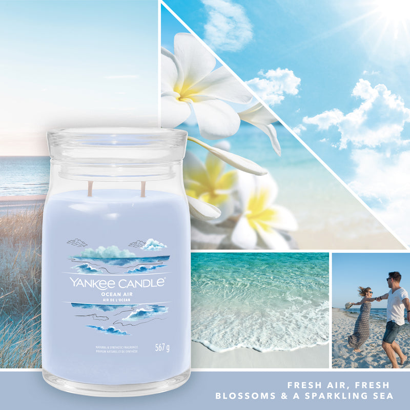 yankee candle OCEAN AIR candela profumata grande