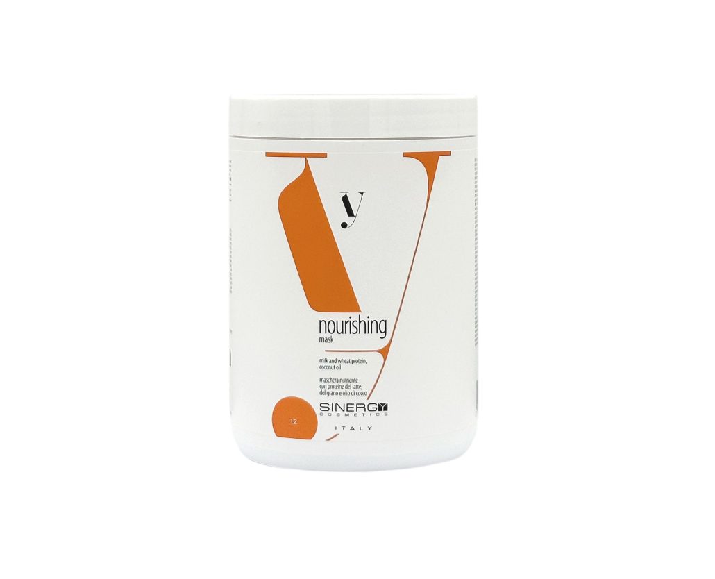 SINERGY COSMETICS - Y1.2 MASCHERA PER CAPELLI SECCHI E TRATTATI 1000 ml - con proteine del latte e dei cereali