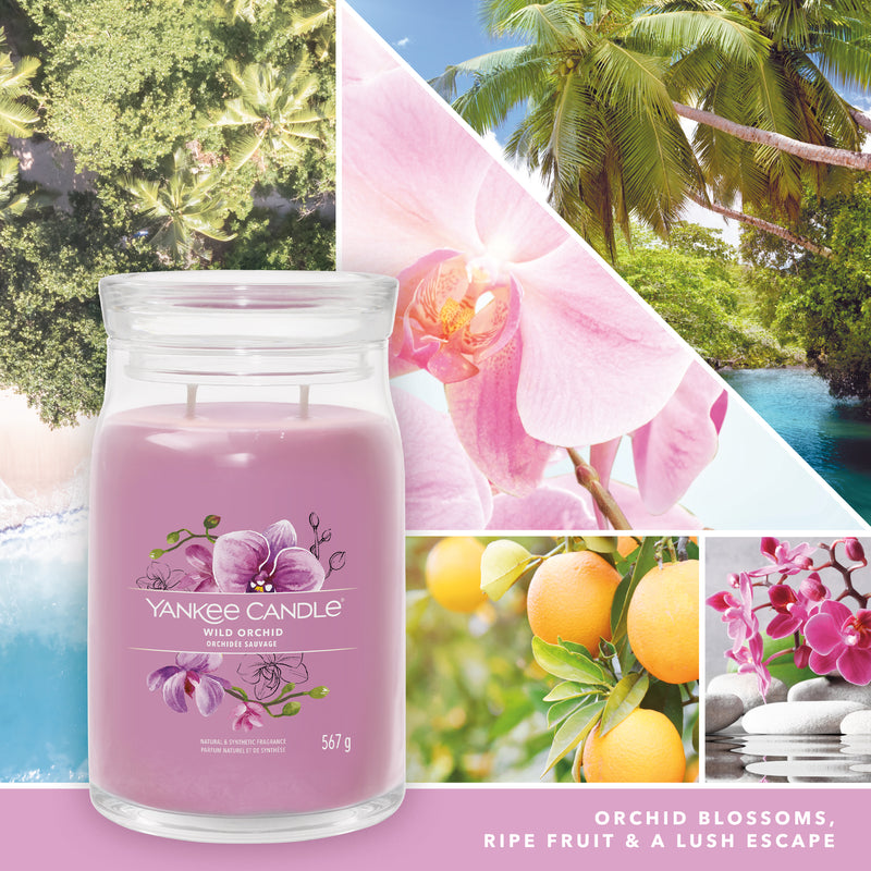 yankee candle WILD ORCHID candela profumata grande
