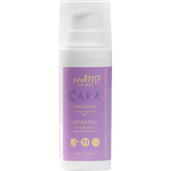puro bio Esfoliante viso con The Verde e Riso Bio