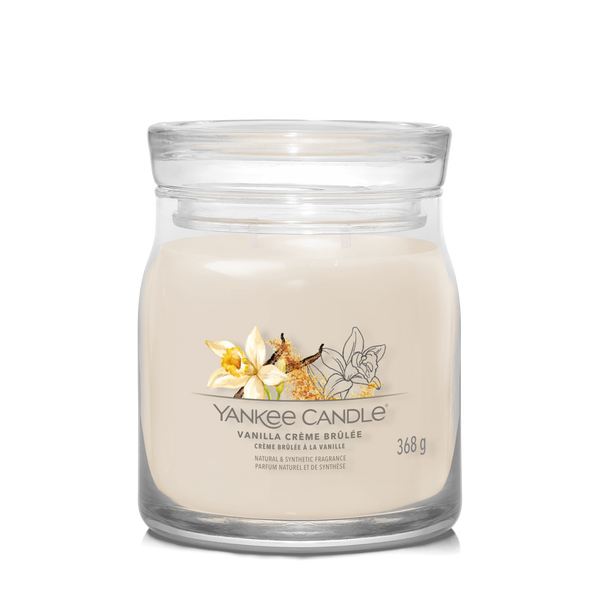 yankee candle VANILLA CRÈME BRÛLÉE candela profumata grande