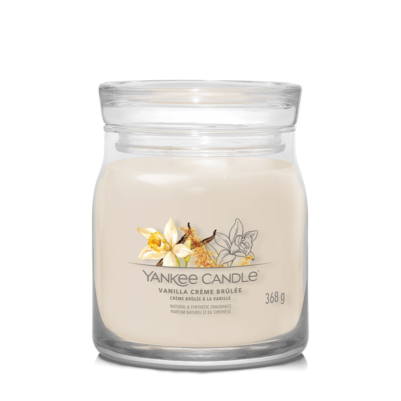 yankee candle VANILLA CRÈME BRÛLÉE candela profumata grande