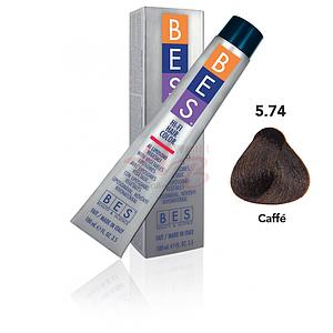 Bes Hi-Fi Hair Color Liposomi vegetali 5.74 CASTANO CHIARO TABACCO RAME - Tinta per capelli - 100ml