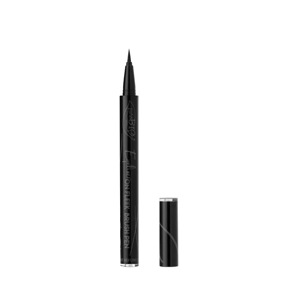 puro bio eyeliner on fleek brush pen