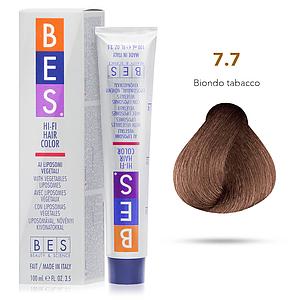 Bes Hi-Fi Hair Color Liposomi vegetali 7.7 BIONDO TABACCO - Tinta per capelli - 100ml