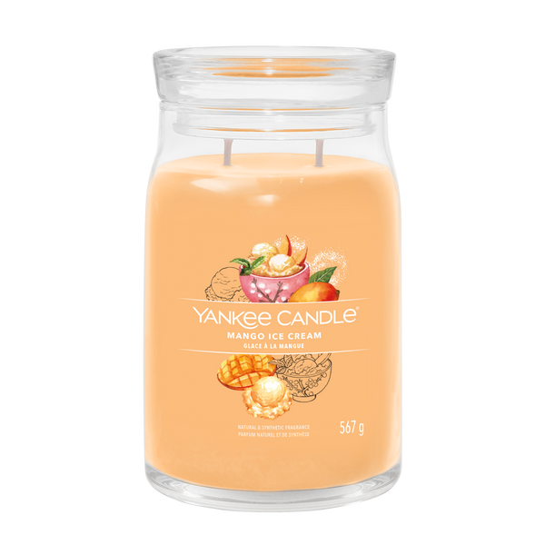 yankee candle MANGO ICE CREAM candela profumata grande