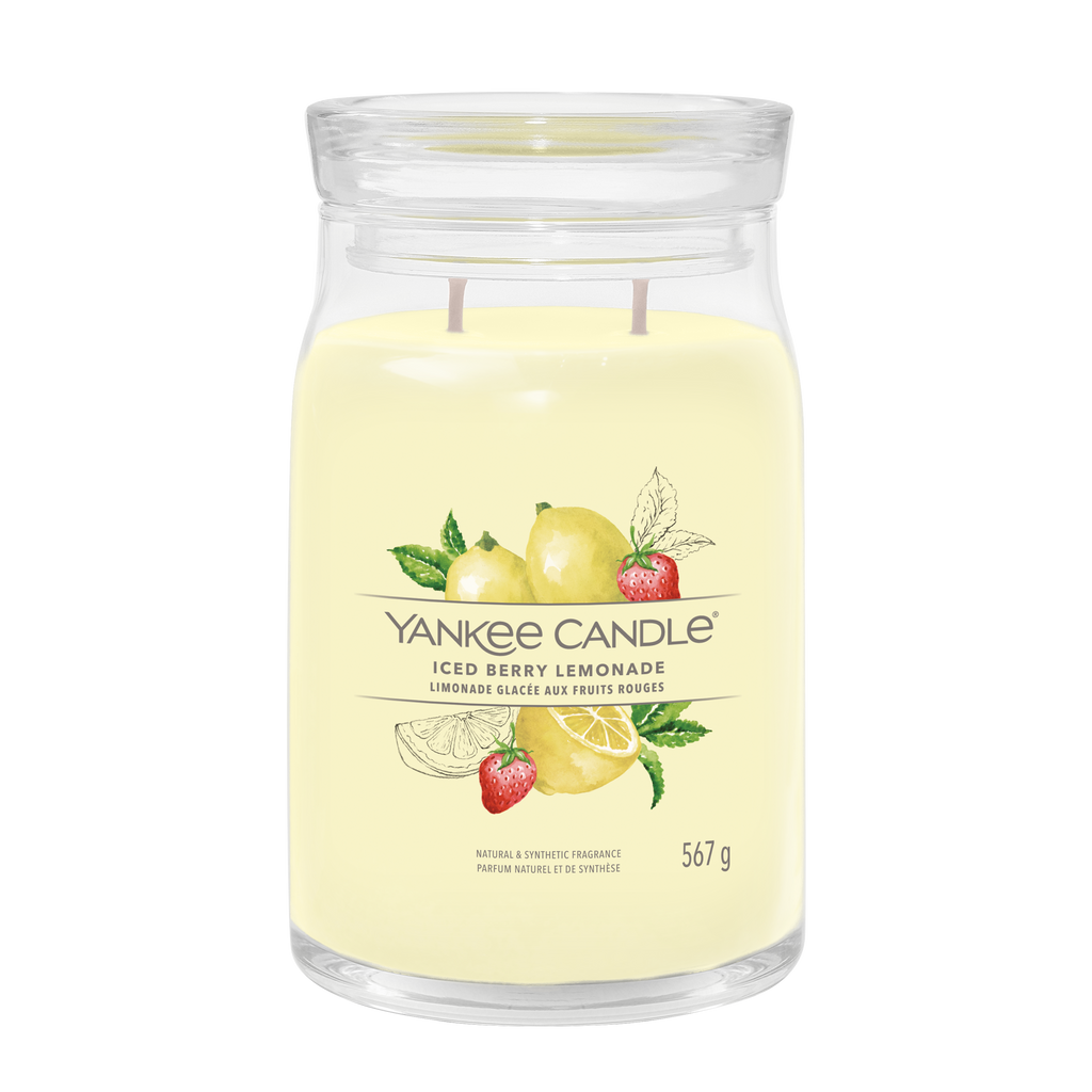 yankee candle ICED BERRY LEMONADE candela grande profumata