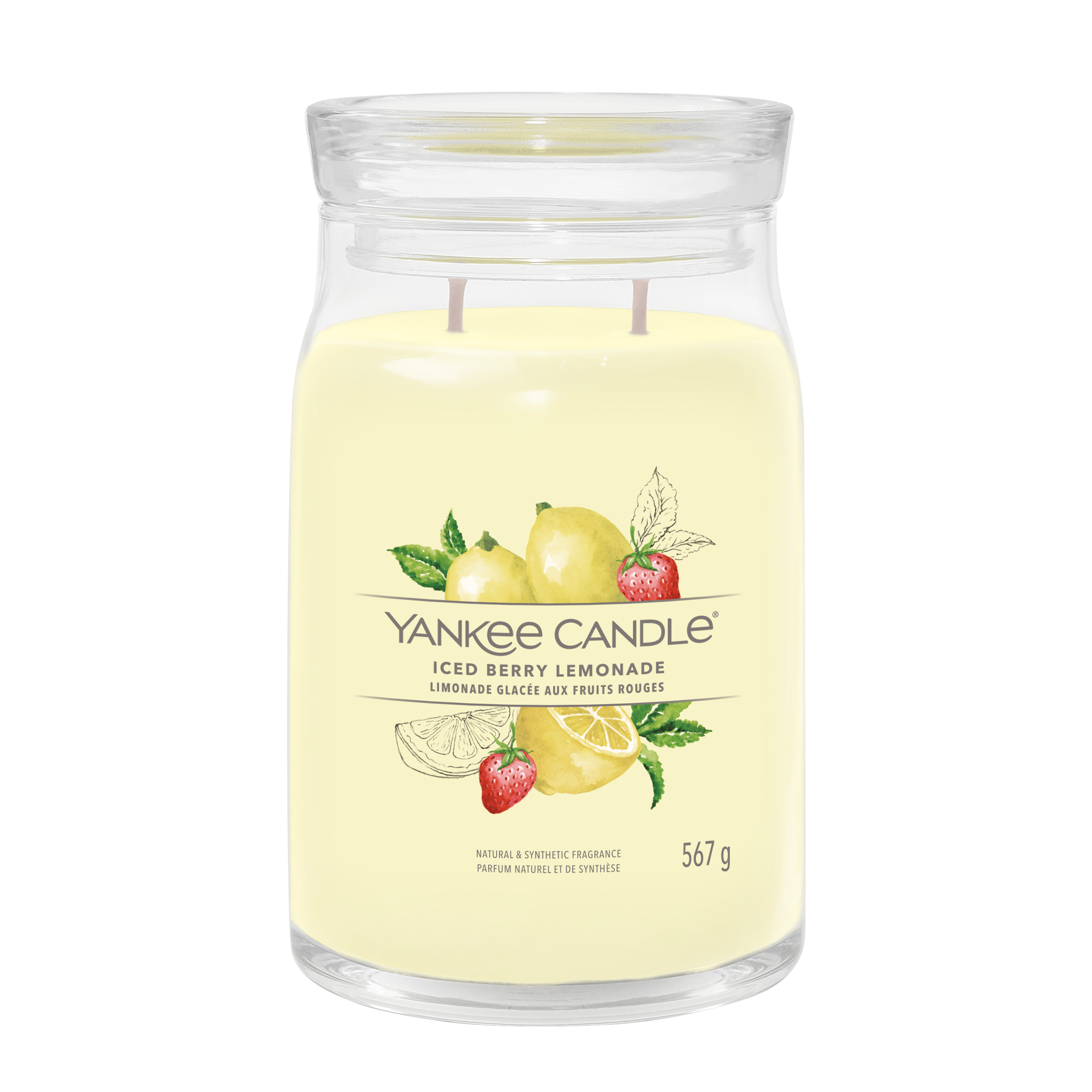 yankee candle ICED BERRY LEMONADE candela grande profumata