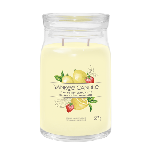 yankee candle ICED BERRY LEMONADE candela grande profumata