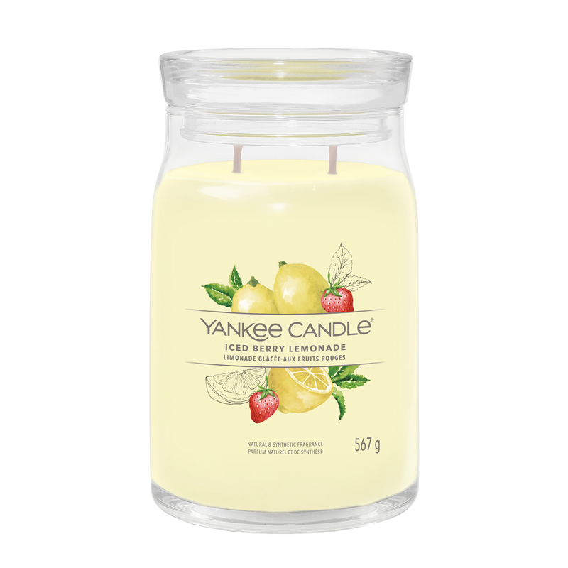 yankee candle ICED BERRY LEMONADE candela grande profumata
