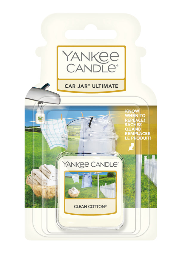 yankee candle CLEAN COTTON car jar - profumatore auto