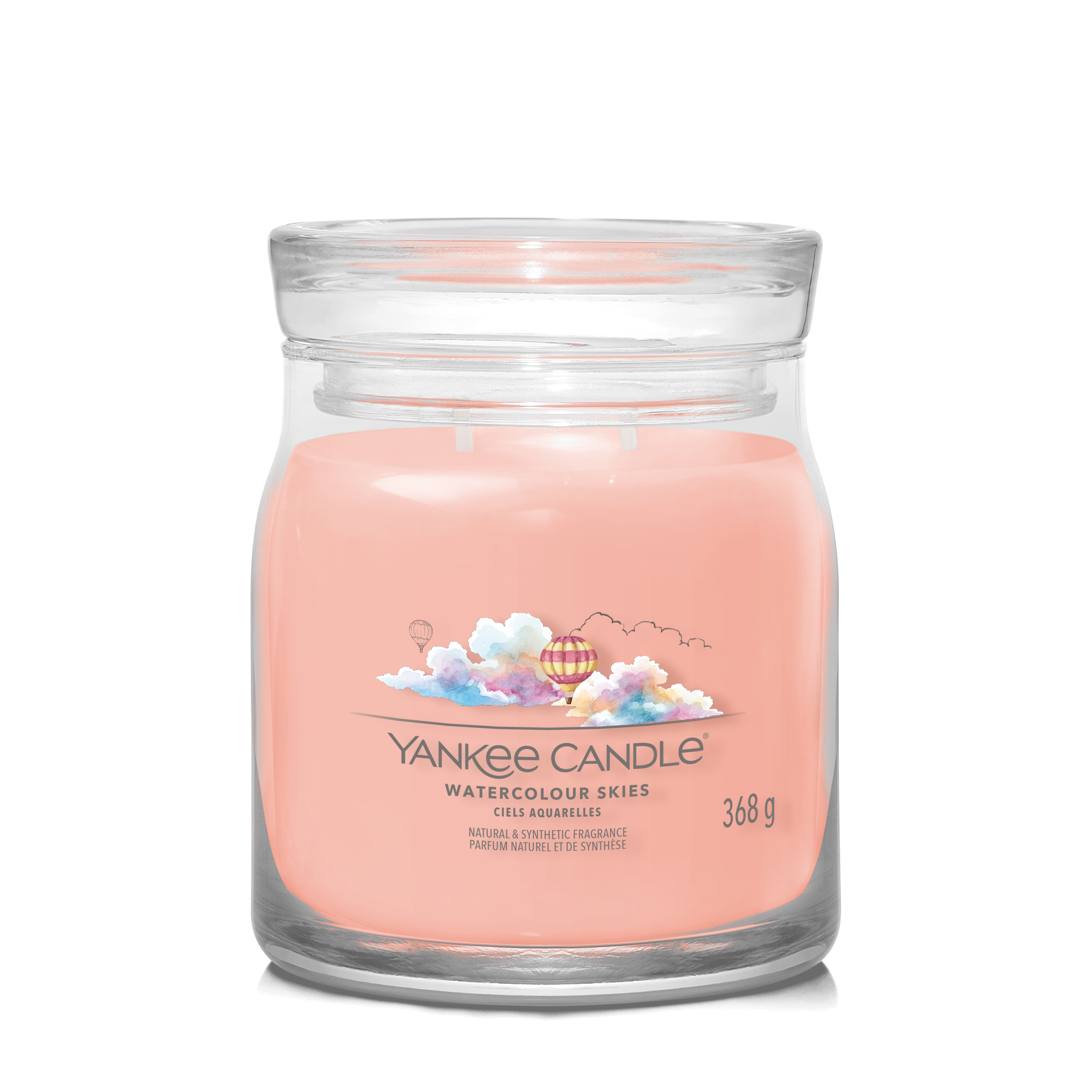 yankee candle WATERCOLOUR SKIES candela profumata media