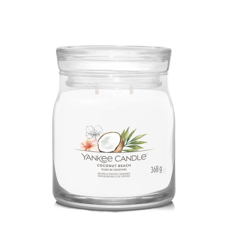 yankee candle COCONUT BEACH candela profumata media