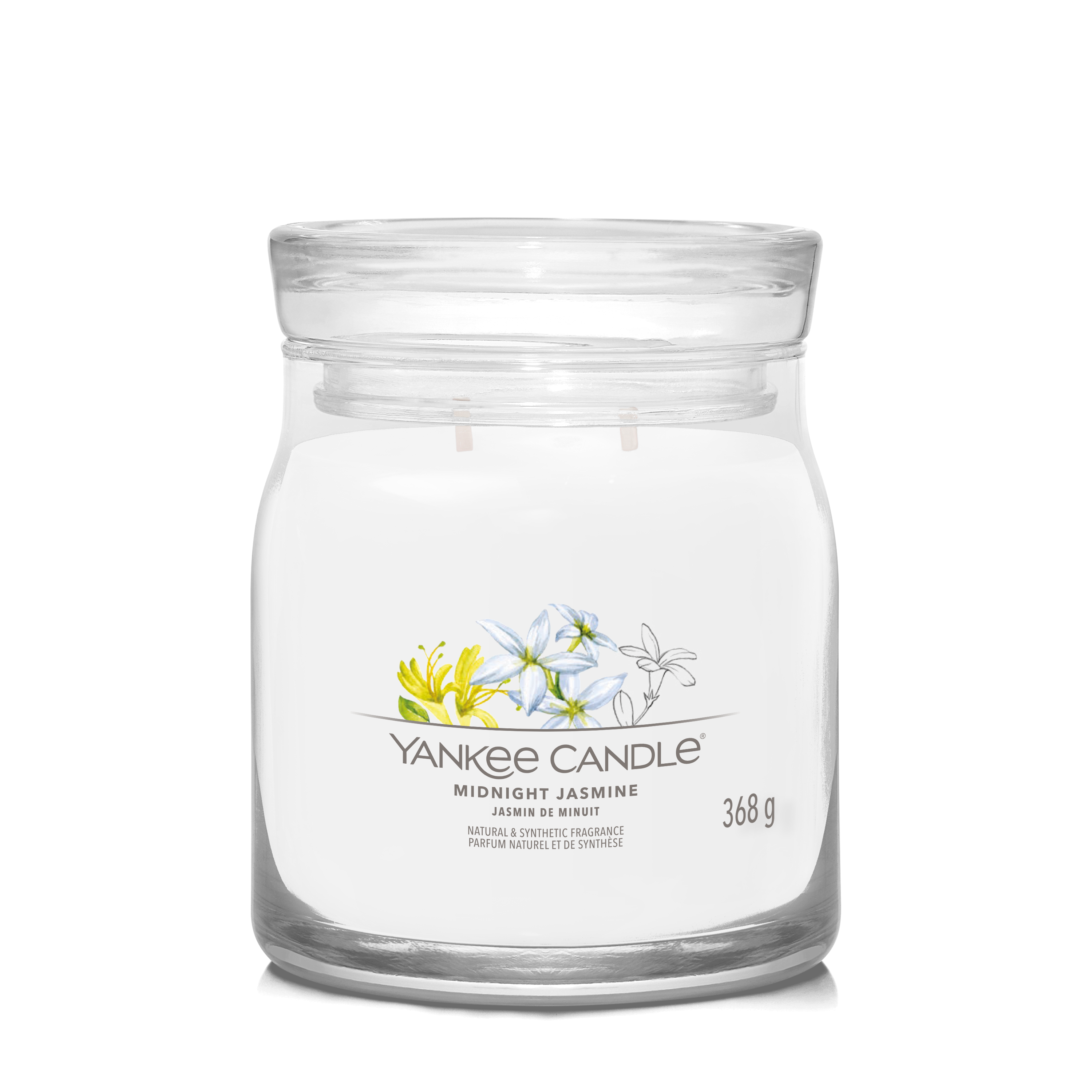 yankee candle MIDNIGHT JASMINE candela profumata media
