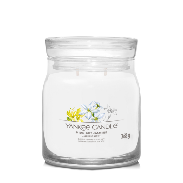 yankee candle MIDNIGHT JASMINE candela profumata media