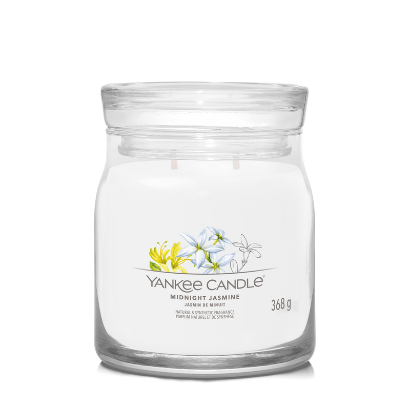yankee candle MIDNIGHT JASMINE candela profumata media