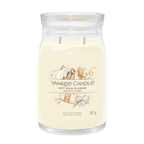 yankee candle SOFT WOOL AMBER candela profumata grande