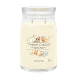 yankee candle SOFT WOOL AMBER candela profumata grande