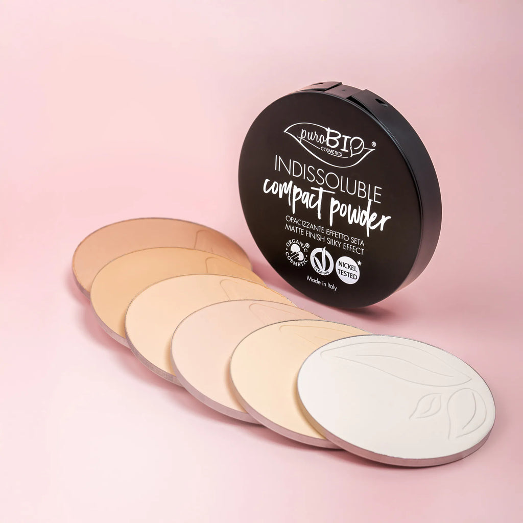 puro bio indissoluble compact powder refil cipria opacizzante