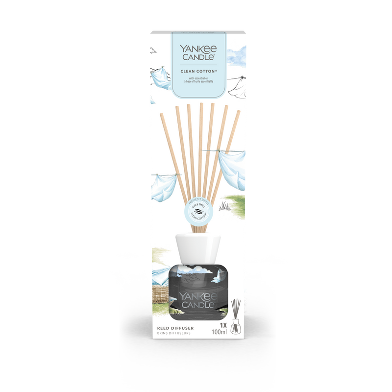 yankee candle diffusori per ambiente clean cotton