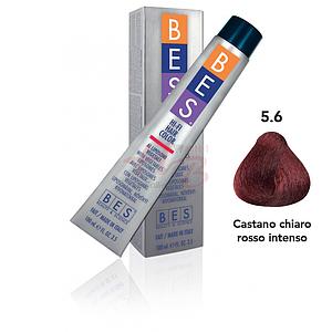 Bes Hi-Fi Hair Color Liposomi vegetali 5.6 CASTANO CHIARO ROSSO INTENSO - Tinta per capelli - 100ml