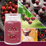 yankee candle BLACK CHERRY candela profumata grande