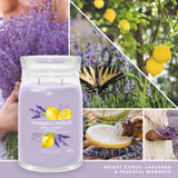 yankke candle LEMON LAVENDER candela profumata grande