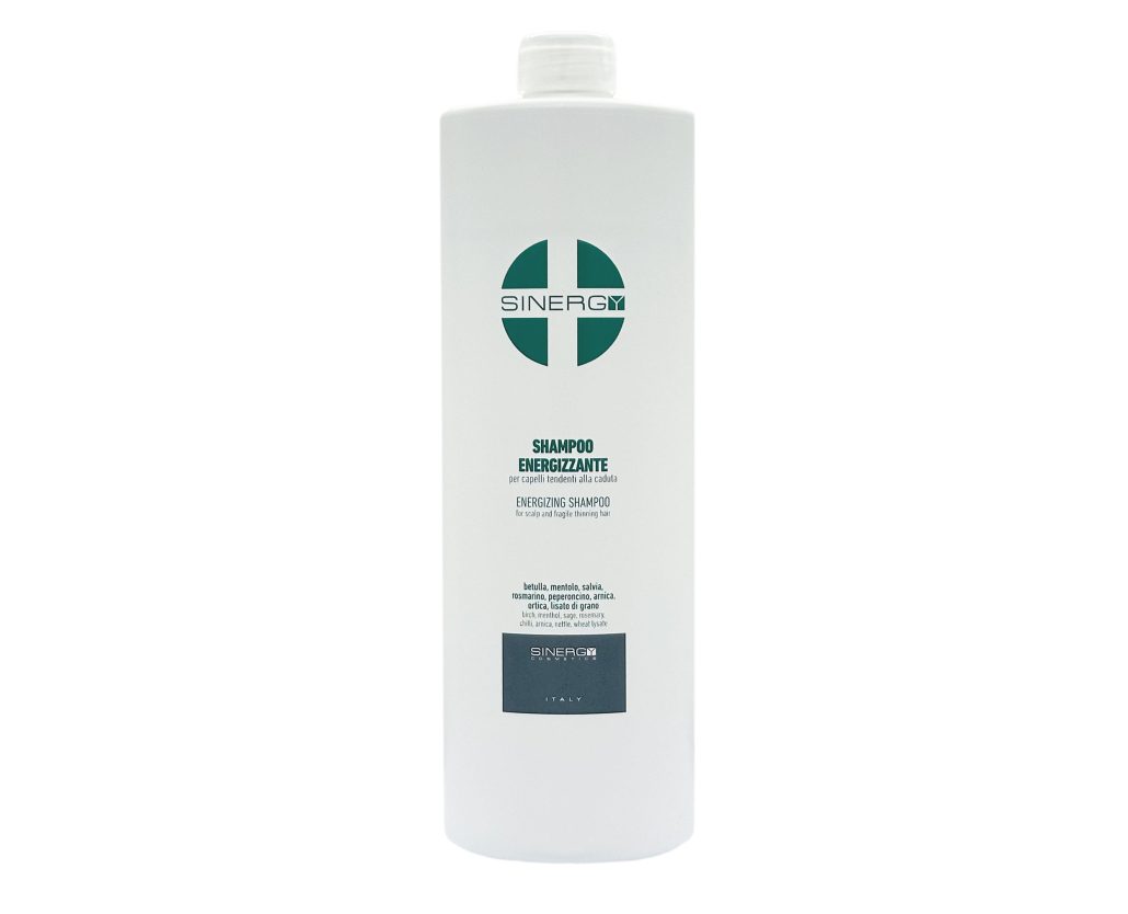 SINERGY COSMETICS - TREATMENTS - SHAMPOO TRATTAMENTO CADUTA 1000 ML CON BETULLA, MENTOLO, SALVIA, ROSMARINO