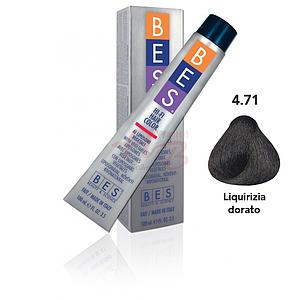 Bes Hi-Fi Hair Color Liposomi vegetali 4.71 CASTANO TABACCO CENERE - Tinta per capelli - 100ml