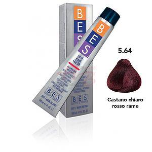 Bes Hi-Fi Hair Color Liposomi vegetali 5.64 CASTANO CHIARO ROSSO RAME - Tinta per capelli - 100ml