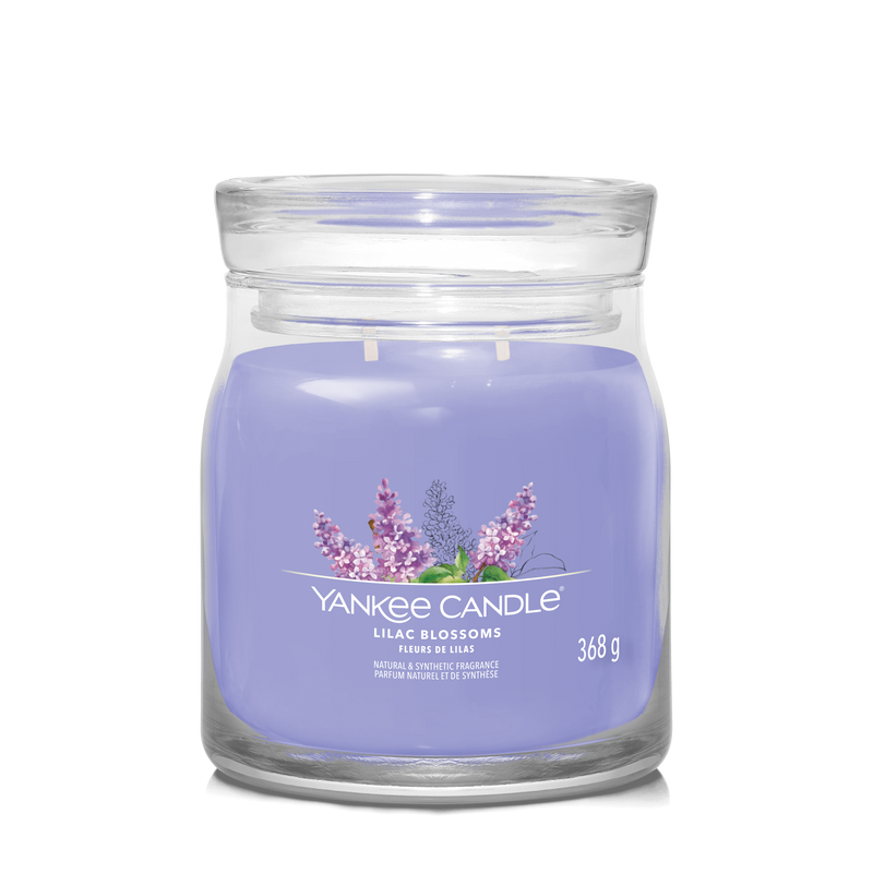 yankee candle LILAC BLOSSOMS candela profumata media